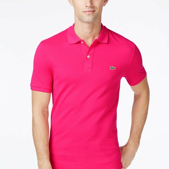 🐊LACOSTE SLIM FIT POLO, Tyrian_NWT - Picture 5 of 7